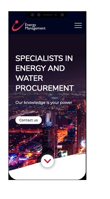 Energy Management Website iPhone