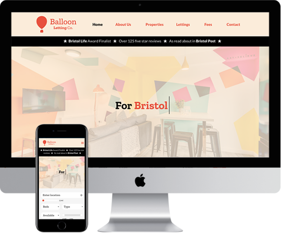 Balloon Lettings Website