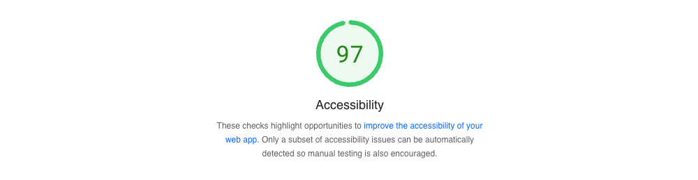 Website Accessibility report